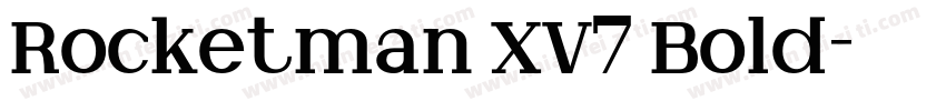 Rocketman XV7 Bold字体转换